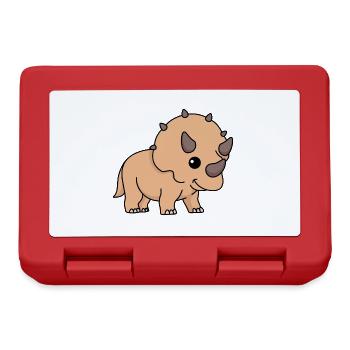 Bande dessinée Dinosaur triceratops - Boîte à goûter - rouge - Devant