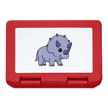 Bande dessinée Dinosaur triceratops - Boîte à goûter - rouge - Devant