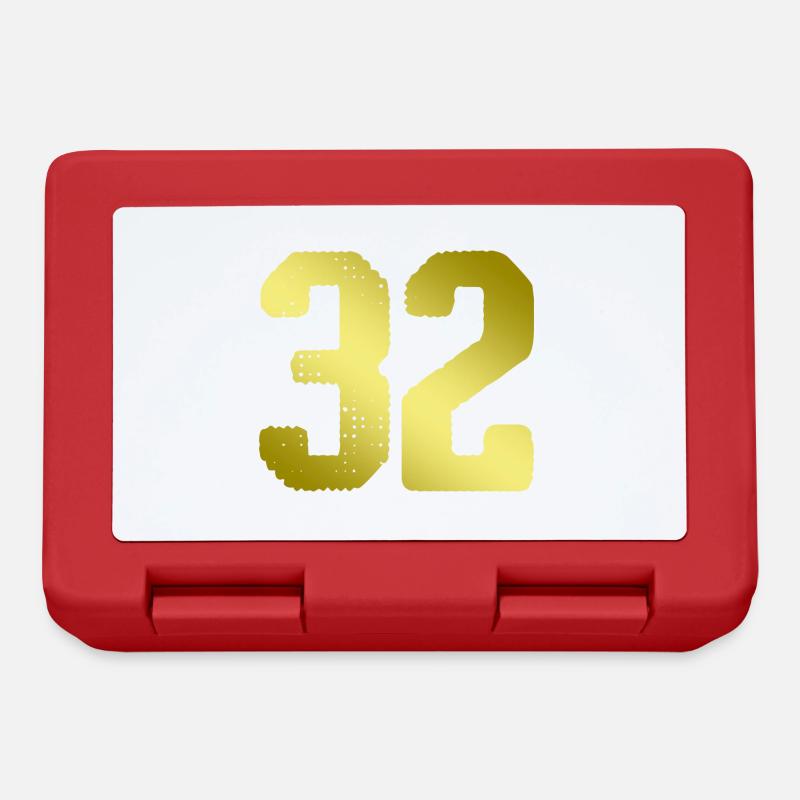 Maillot 32 Numéro - Boîte à goûter - rouge