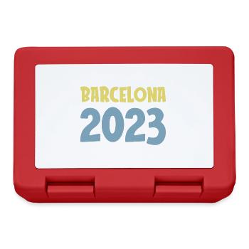 Barcelona 2023 - Brotdose - Rot - Vorne