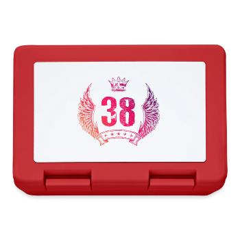 38 Couronne numérique - Boîte à goûter - rouge - Devant