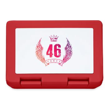 46 Couronne numérique - Boîte à goûter - rouge - Devant