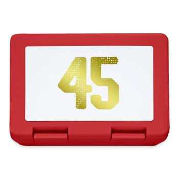 45 Zahl Trikot - Brotdose - Rot - Vorne