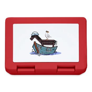 Horse Sailor Adventure Travel Boat Child Kids - Lunchbox - red - Front