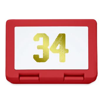34 Number jersey - Lunchbox - red - Front