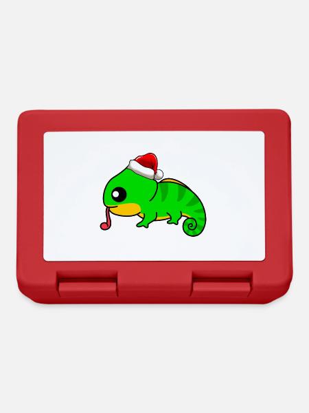Caméléon Comic Christmas - Boîte à goûter - rouge