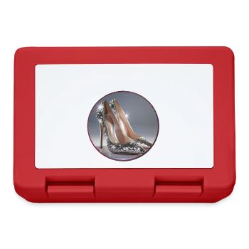 High Heels,Sequins,Silver,Shoes,Glitter,Glamour - Lunchbox - red - Front
