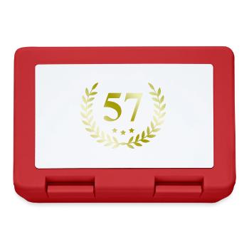 57 Number wreath - Lunchbox - red - Front