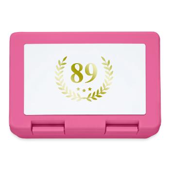 89 Number wreath - Lunchbox - pink - Front
