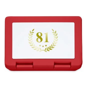 81 Number wreath - Lunchbox - red - Front