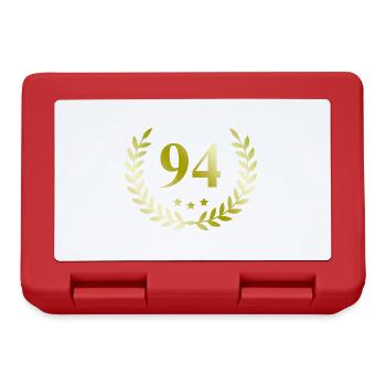 94 Couronne numérique - Boîte à goûter - rouge - Devant