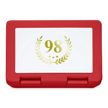 98 Number wreath - Lunchbox - red - Front