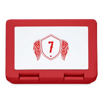 7 Number of coats of arms - Lunchbox - red - Front