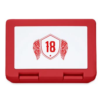18 Nombre d’armoiries - Boîte à goûter - rouge - Devant