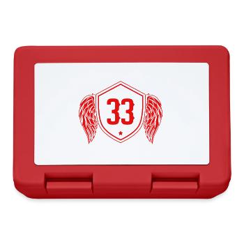 33 Nombre d’armoiries - Boîte à goûter - rouge - Devant