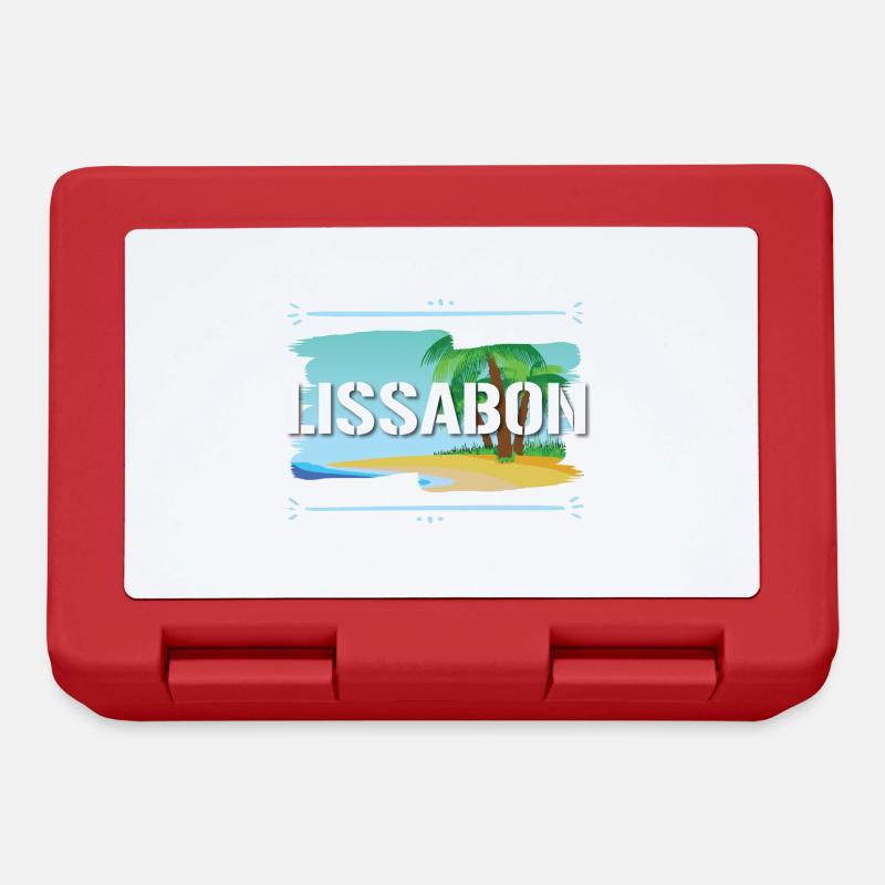 Lissabon - Brotdose - Rot