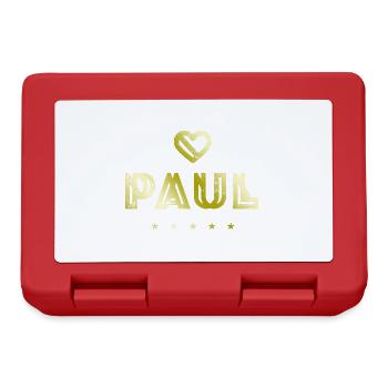 Paul Herz - Brotdose - Rot - Vorne