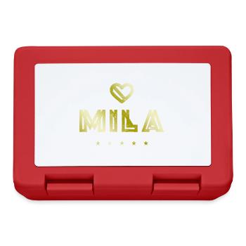 Mila Herz - Brotdose - Rot - Vorne