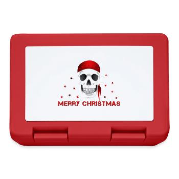 Crâne de joyeux Noël - Boîte à goûter - rouge - Devant