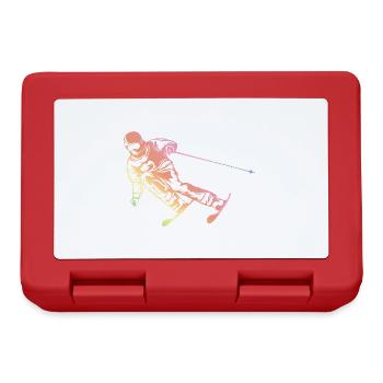 Ski Sport Silhouete - Lunchbox - red - Front