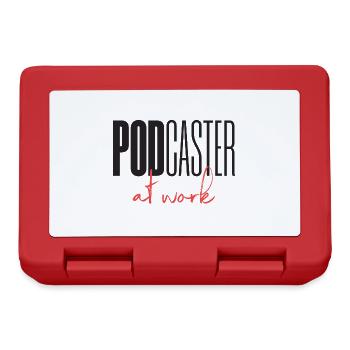 Podcaster Podcast at work - Lunchbox - red - Front