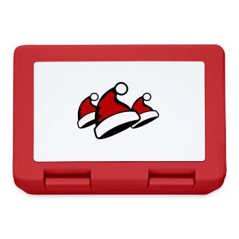 Bonnet de Noël chapeau de père Noël - Boîte à goûter - rouge - Devant