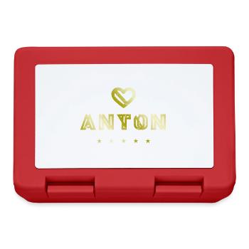 Anton Herz - Boîte à goûter - rouge - Devant