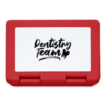 Dentistes équipe dentiste dentaire dentaire dentaire dents - Boîte à goûter - rouge - Devant
