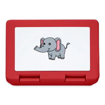 Elephant Comic - Lunchbox - red - Front