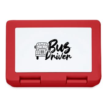 Bus driver Bus profession Bus driver - Lunchbox - red - Front