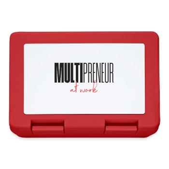 Mulitpreneur at work - Brotdose - Rot - Vorne