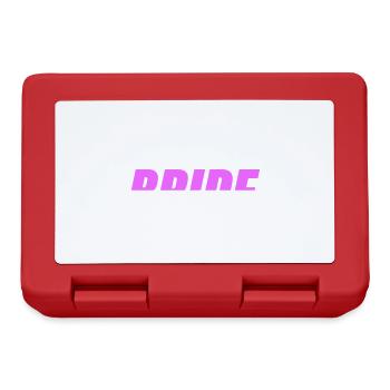 Devis de mariage de l’équipe de la mariée - Boîte à goûter - rouge - Devant