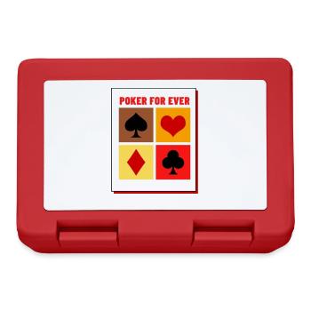 poker 4 faces - Boîte à goûter - rouge - Devant