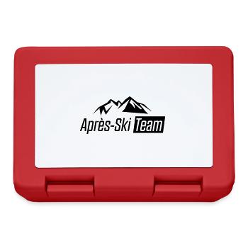 apres ski team berge - Brotdose - Rot - Vorne