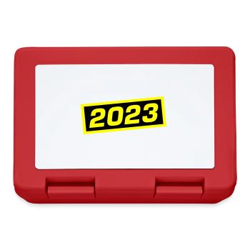 2023 Jahr - Brotdose - Rot - Vorne
