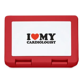 J’adore ma chemise cardiologue coeur - Boîte à goûter - rouge - Devant