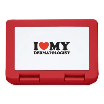 I Love My Dermatologist Heart Shirt - Lunchbox - red - Front