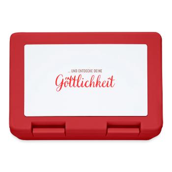 ... and discover your divinity - Lunchbox - red - Front