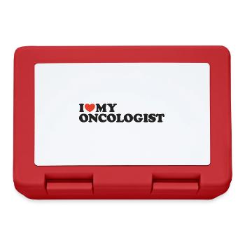 I love my Oncologist Heart Shirt - Lunchbox - red - Front