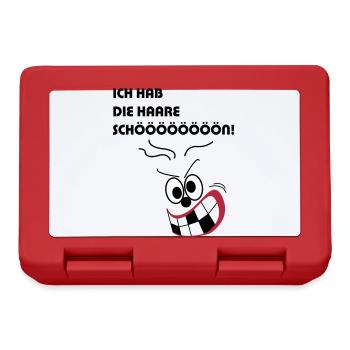 Ich hab die Haare schön - Brotdose - Rot - Vorne