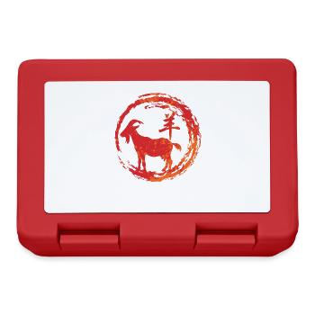Goat chinese zodiac - Lunchbox - red - Front