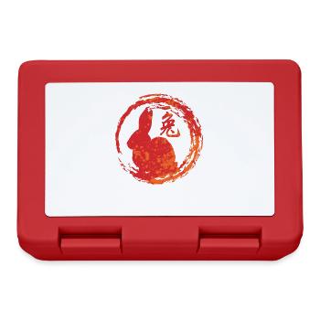 Hare chinese zodiac - Lunchbox - red - Front
