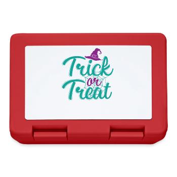 Chapeau de sorcière d'Halloween "Trick or Treat" - Boîte à goûter - rouge - Devant