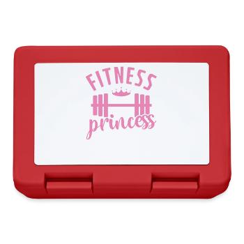 Fitness princess woman girlfriend - Lunchbox - red - Front
