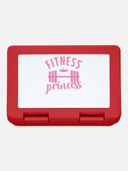 Fitness Prinzessin Frau Freundin - Brotdose - Rot