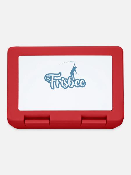 Spiel Frisbee mit Freunden - Brotdose - Rot