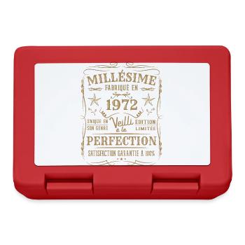 Millésime Fabriqué En 1972 Vieilli à La Perfection - Boîte à goûter - rouge - Devant