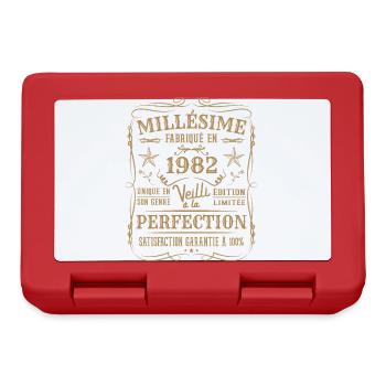 Millésime Fabriqué En 1982 Vieilli à La Perfection - Boîte à goûter - rouge - Devant