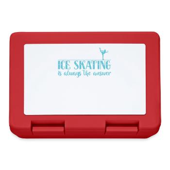 Ice Skating is always the Answer Eis - Brotdose - Rot - Vorne