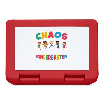 Manche Nennen Es Chaos Wir Nennen Es Kindergarten - Brotdose - Rot - Vorne
